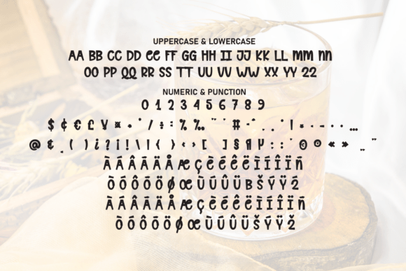 Monday Whiskey Font PNG with transparent background - Preview 6