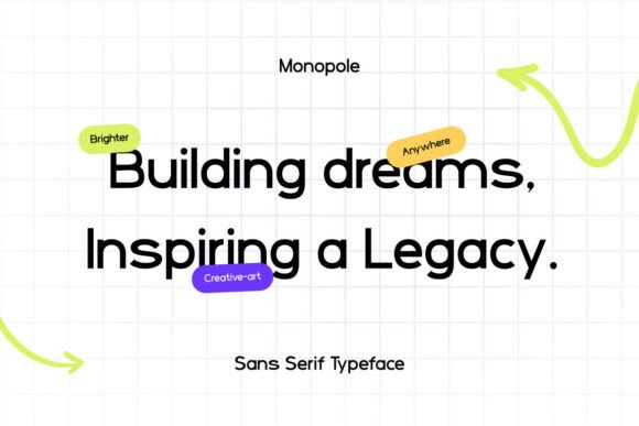 Monopole Font font preview - 4