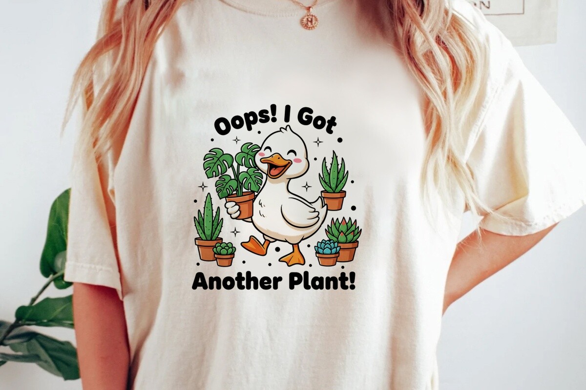 Oops I Got Another Plant Duck Png Graphic by gregoraciiart · Creative ...