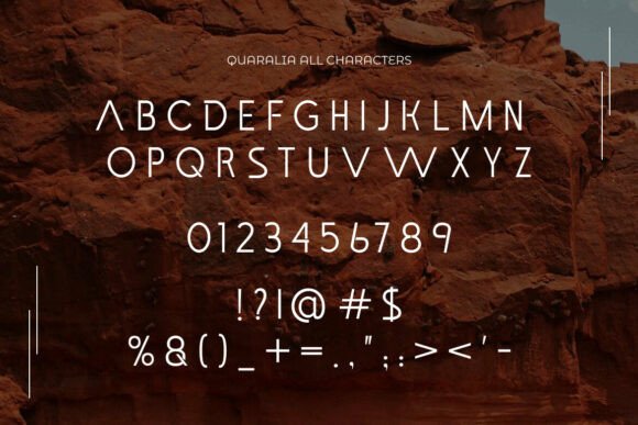 Quaralia Font PNG with transparent background - Preview 1