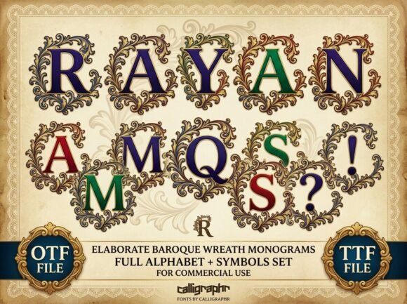 Rayan Font PNG with transparent background - Preview 1