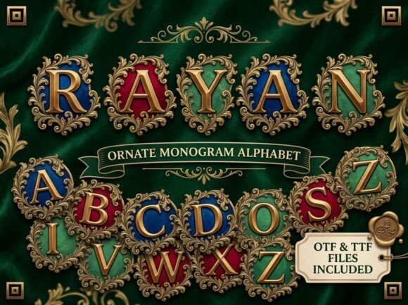 Rayan Font PNG with transparent background - Preview 2