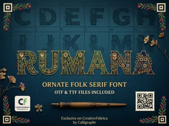Rumana Font font preview - 1