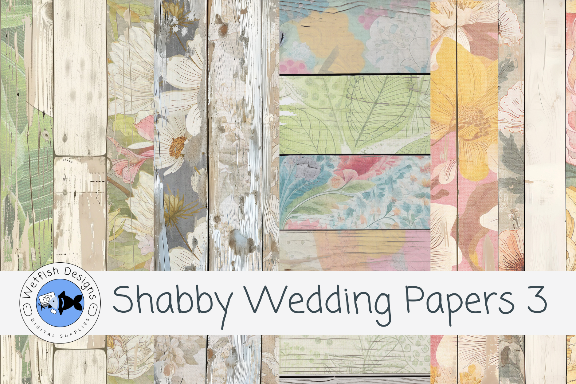 Shabby Wedding Paper 3
