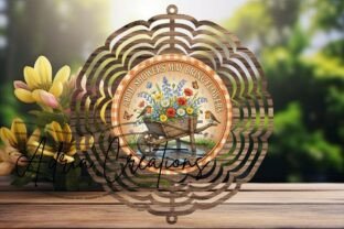 Spring Door Sign, Rain Wind Spinner Png Graphic by Adria Creations ...