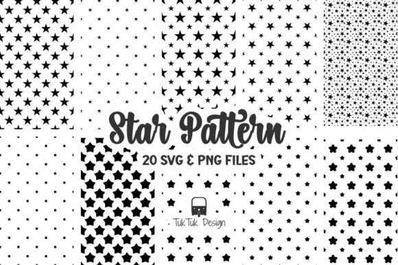 Star Pattern Bundle, Seamless Background