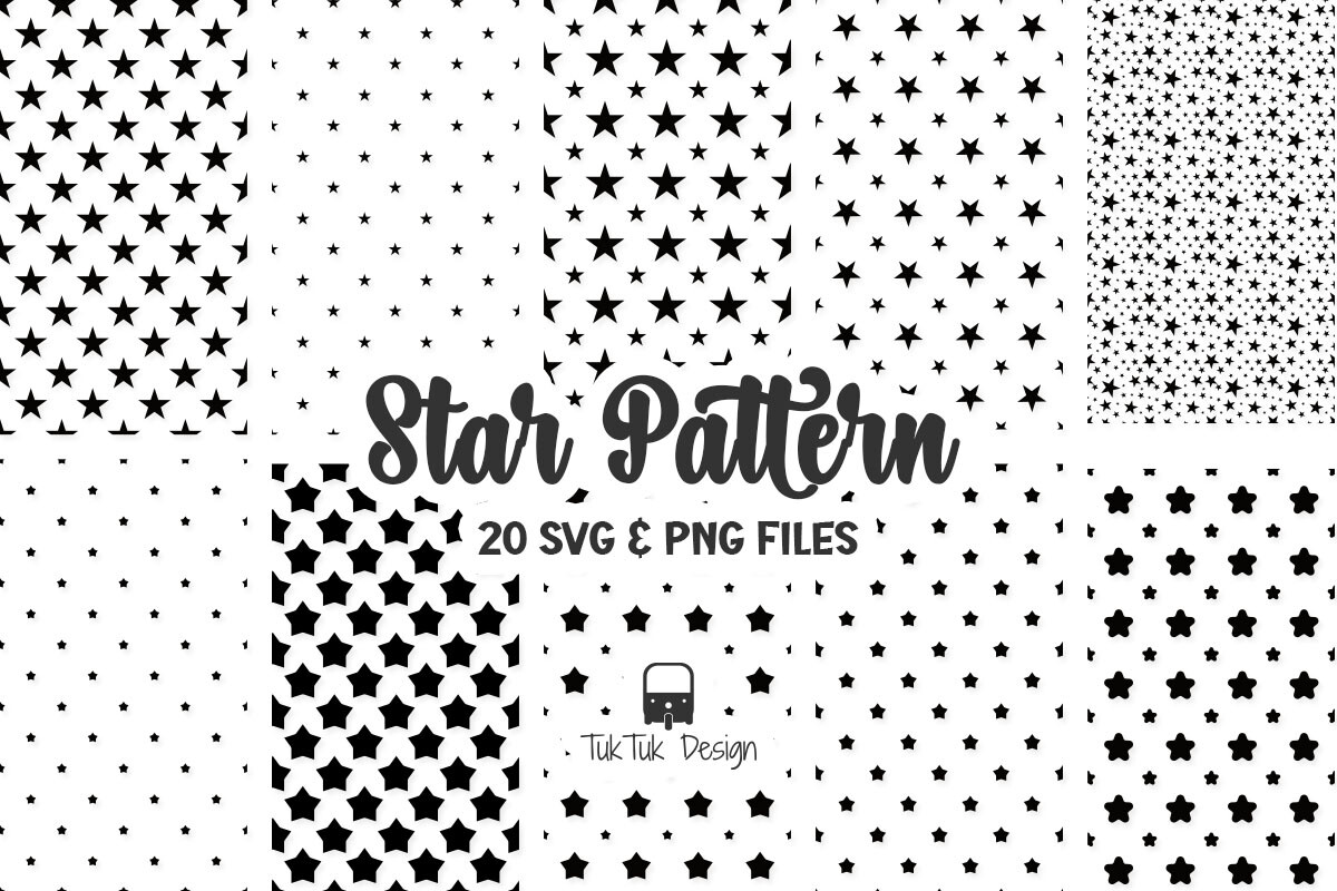 Star Pattern Bundle, Seamless Background