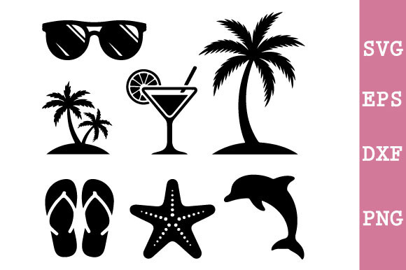 Summer Beach SVG Bundle Graphic by Digital Dream Craft · Creative Fabrica