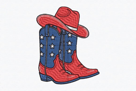 USA Western Patriotic Cowgirl Boots