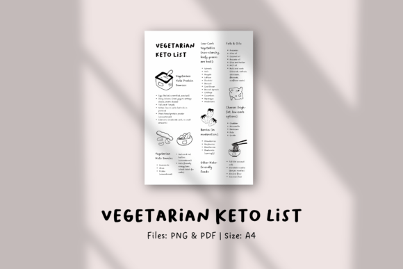 Vegetarian Keto Food List