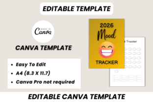 2026 Mood Tracker Canva Template Graphic by DIGITAL PRINT BOX ...