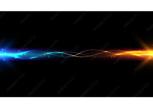 Abstract Light Streak Sparkling Particle