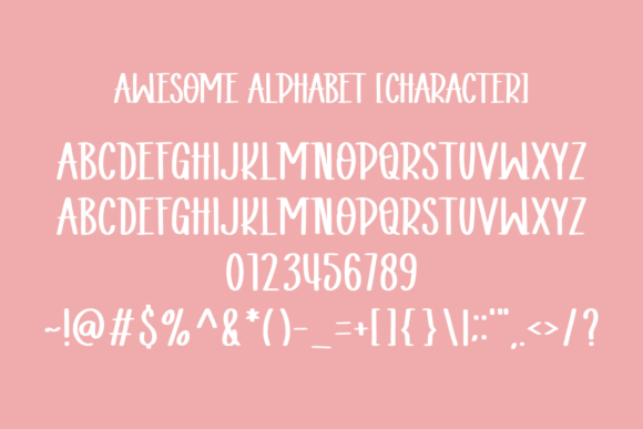 Awesome Alphabet Font - Preview 1