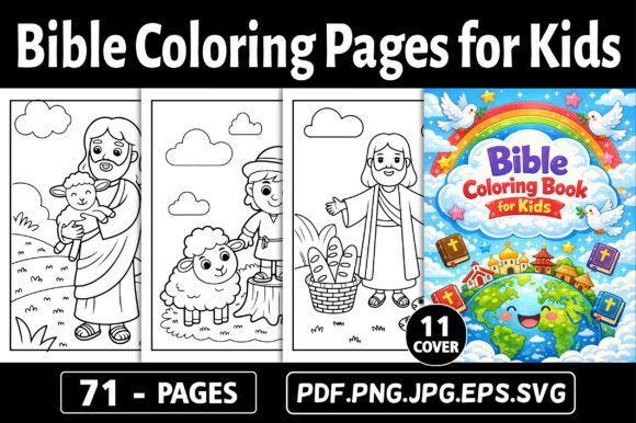 Bible Coloring Pages for Kids - KDP