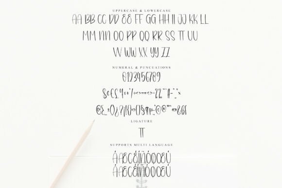 Birth Flower Font - Preview 5