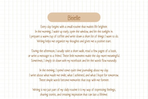 Bitielle Font - Preview 1