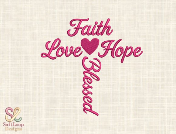 Blessed Embroidery Design
