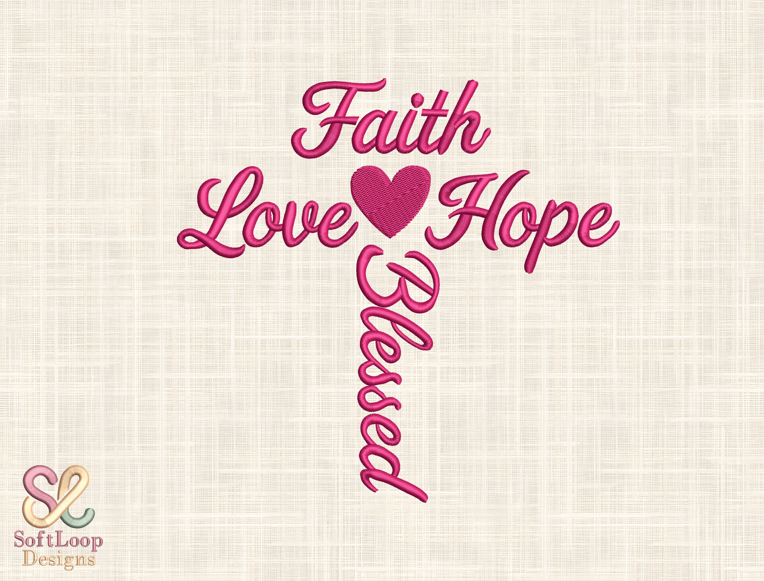 Blessed Embroidery Design