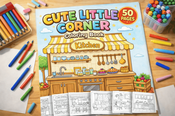 Bold Easy Little Corner Coloring Book