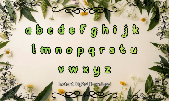 Botanical Vine Font - Preview 2
