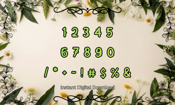 Botanical Vine Font - Preview 3