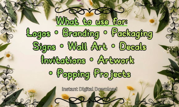 Botanical Vine Font - Preview 4