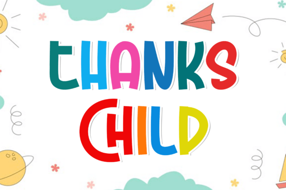 Calm Children Font PNG with transparent background - Preview 4