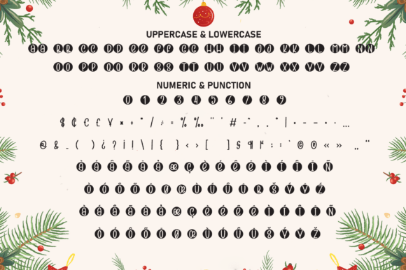 Christmas Monogram Font - Preview 6