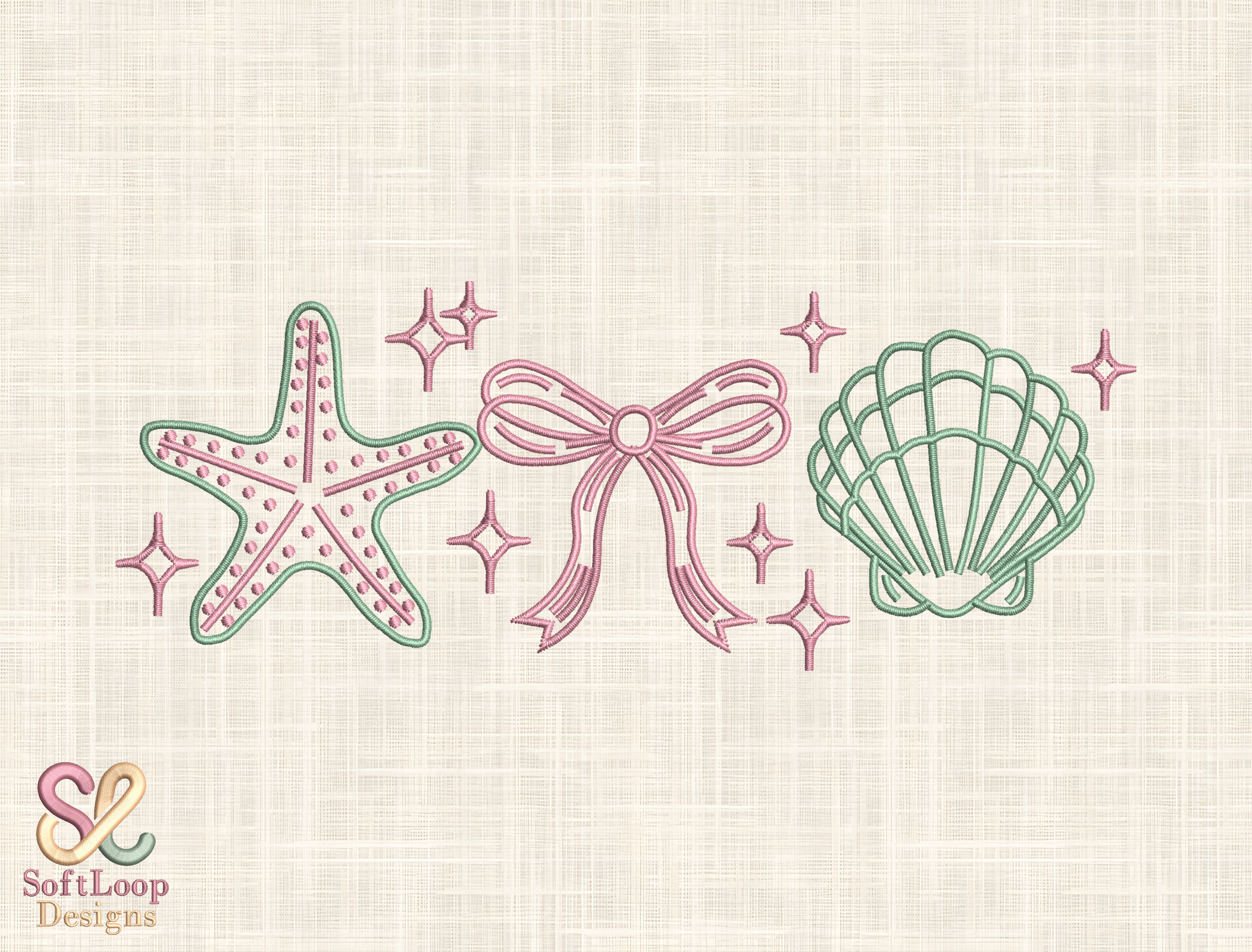 Coastal Charm Embroidery Design Set