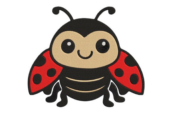Cute Ladybug Embroidery Design