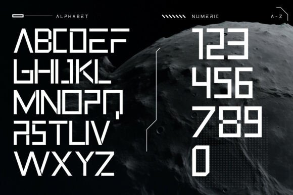 Cybernex Font PNG with transparent background - Preview 1