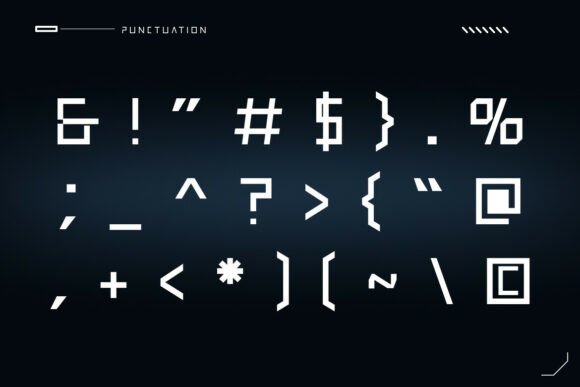 Cybernex Font PNG with transparent background - Preview 2