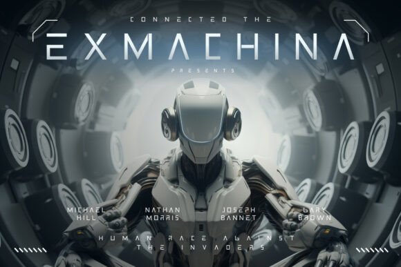 Cybernex Font PNG with transparent background - Preview 3