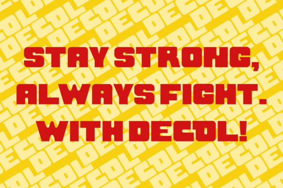 Decol Rz Font - Preview 2