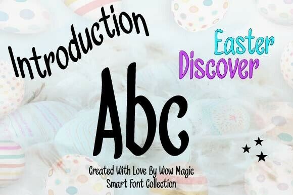Easter Discover Font PNG with transparent background - Preview 1
