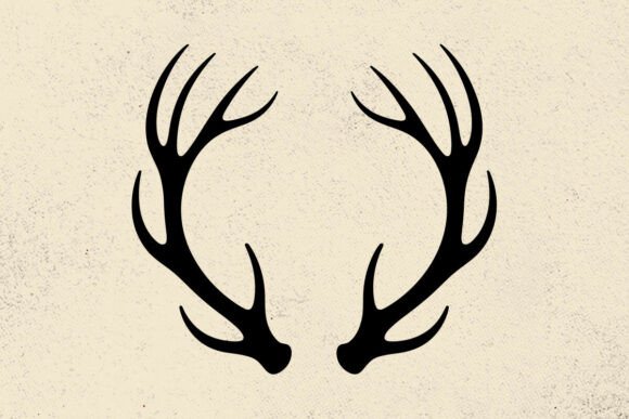 Elk Antlers Svg, Elk Antlers Silhouette