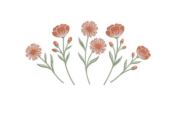 Floral Embroidery Bundle