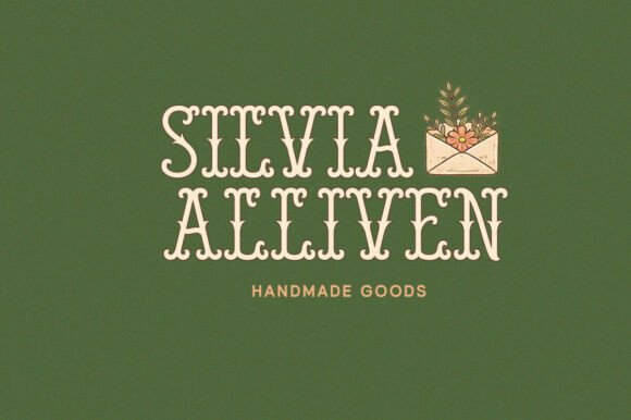 Florivea Typeface Font PNG with transparent background - Preview 2