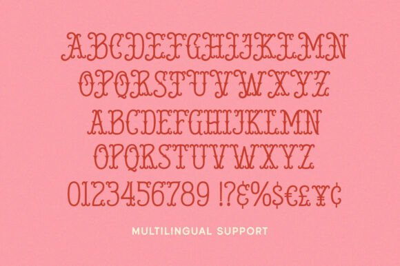 Florivea Typeface Font PNG with transparent background - Preview 4