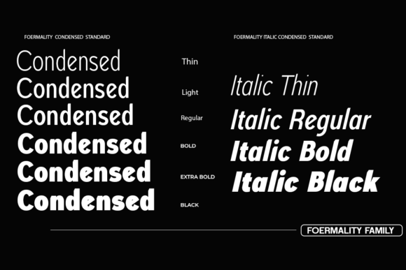 Foermality Condensed Font - Preview 1