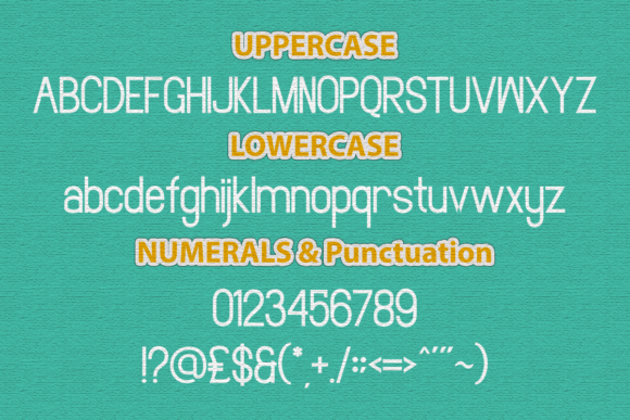 Gladence Font PNG with transparent background - Preview 1