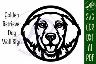 Golden Retriever Dog SVG Laser Cut File · Creative Fabrica