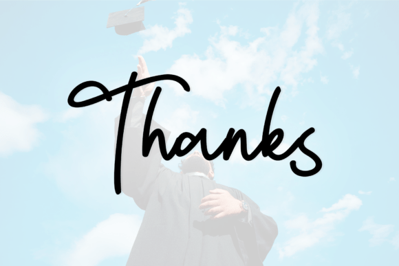 Graduation Font - Preview 6