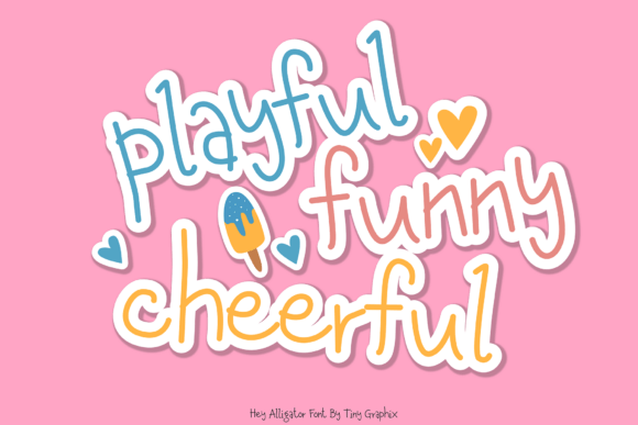 Hey Alligator Font PNG with transparent background - Preview 1
