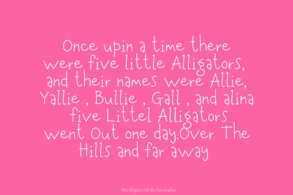 Hey Alligator Font PNG with transparent background - Preview 3