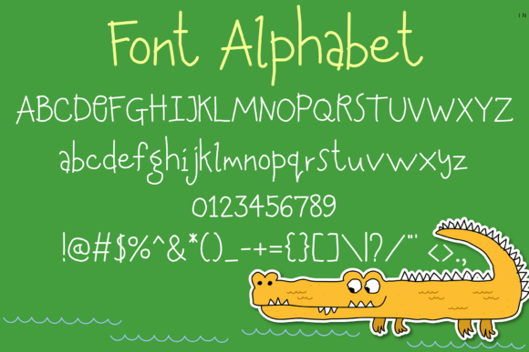 Hey Alligator Font PNG with transparent background - Preview 6