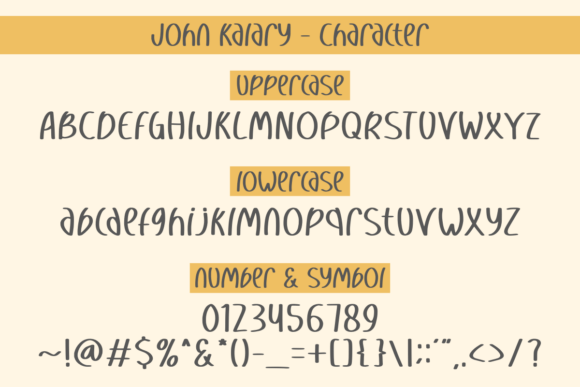 John Kalary Font PNG with transparent background - Preview 1