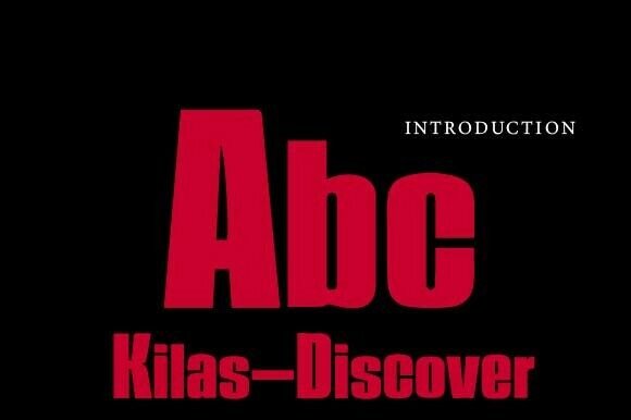 Kilas Discover Font PNG with transparent background - Preview 1