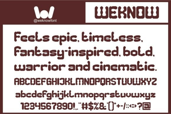 Legendary Hero Font PNG with transparent background - Preview 1