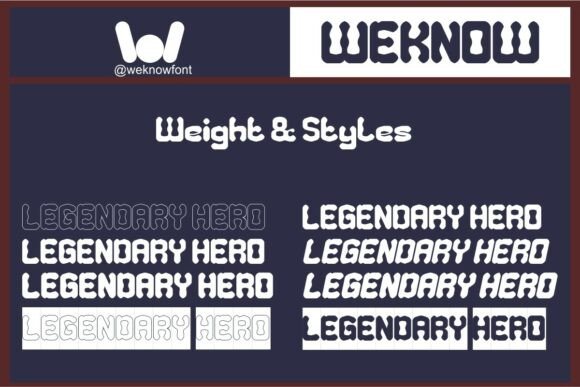 Legendary Hero Font PNG with transparent background - Preview 6